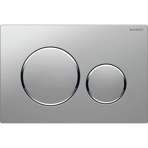 Geberit Sigma 20 Round betjeningsplade, mat krom/krom