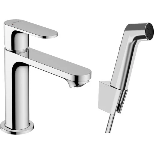 Hansgrohe Rebris S 1-grebs håndvaskarmatur m/bidettehåndbruser, krom