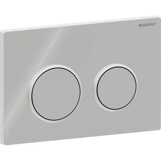 Geberit Omega 20 Round betjeningsplade, krom/mat krom