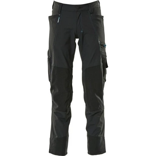 Mascot Advanced arbejdsbukser med stretch, sort, str. 90C62