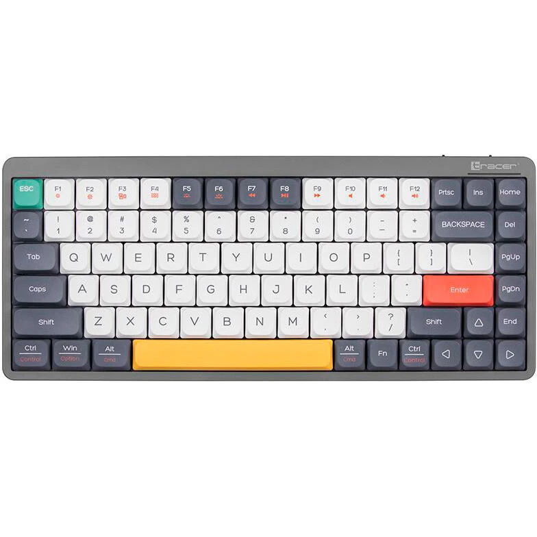 Tracer FINA 84 Kablet Mekanisk Gaming Tastatur – Grey, Outemu Red