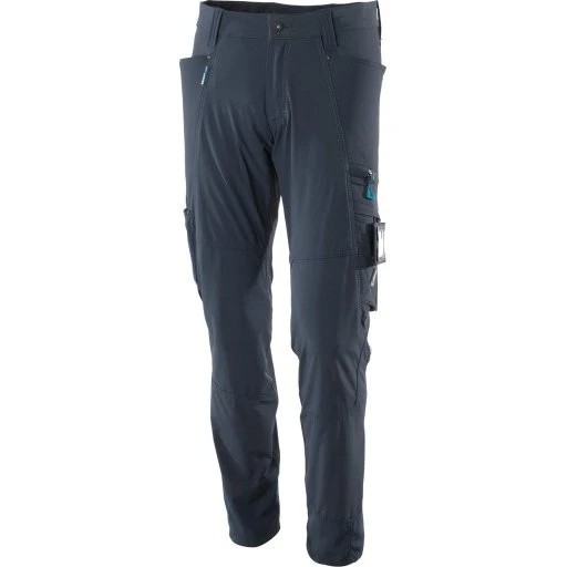 Mascot Advanced servicebukser med stretch, marineblå, str. 76C48