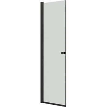 Dansani Match brusedør Model A, 67-69 cm, Sort/Klar