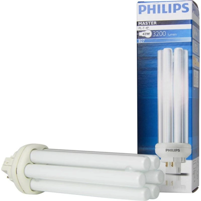 Philips MASTER PL-T 42W 827 4-pin GX24q-4 ekstra varm hvid
