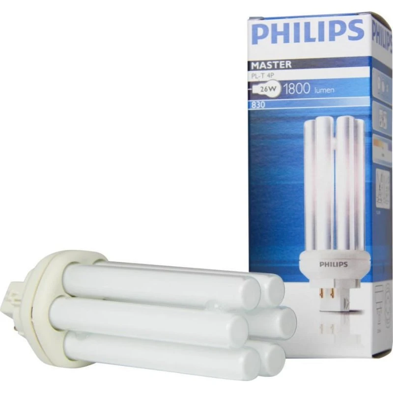 Philips MASTER PL-T 26W 840 Kold Hvid 4-Pin GX24q-3