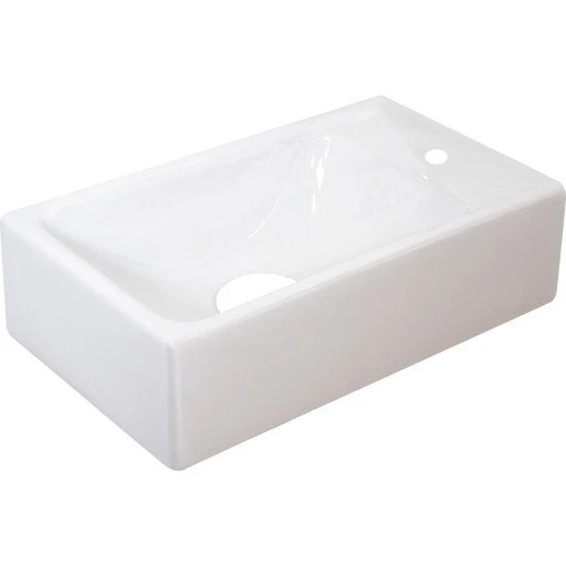 Sanibell Proline håndvask, 40x22,3 cm, hvid, højre