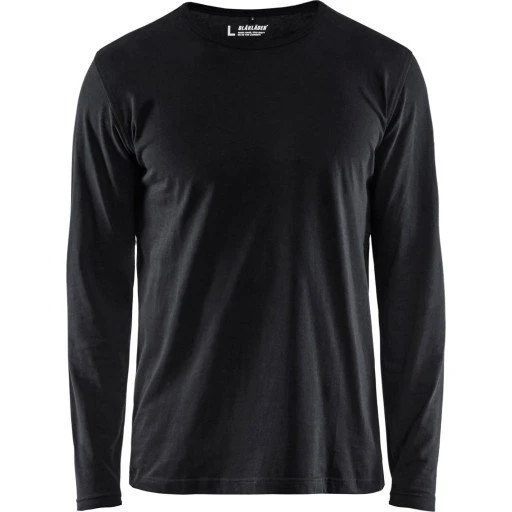 Blåkläder 35001 langærmet t-shirt, sort, str. 5XL