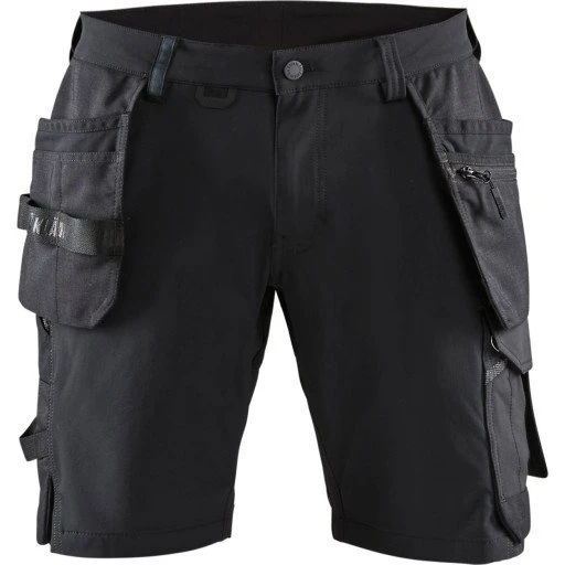 Blåkläder 1520 Håndværkershorts med 4-vejs stretch, sort/grå, C60