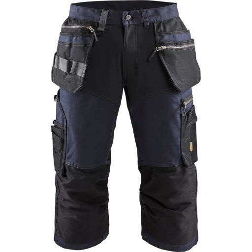 Blåkläder 1597 Håndværkerknickers, 2-vejs stretch, Marineblå/Sort, C64