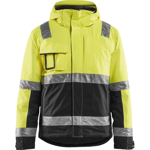 Blåkläder Hi-Vis Vinterjakke, Gul/Sort, Str. 6XL