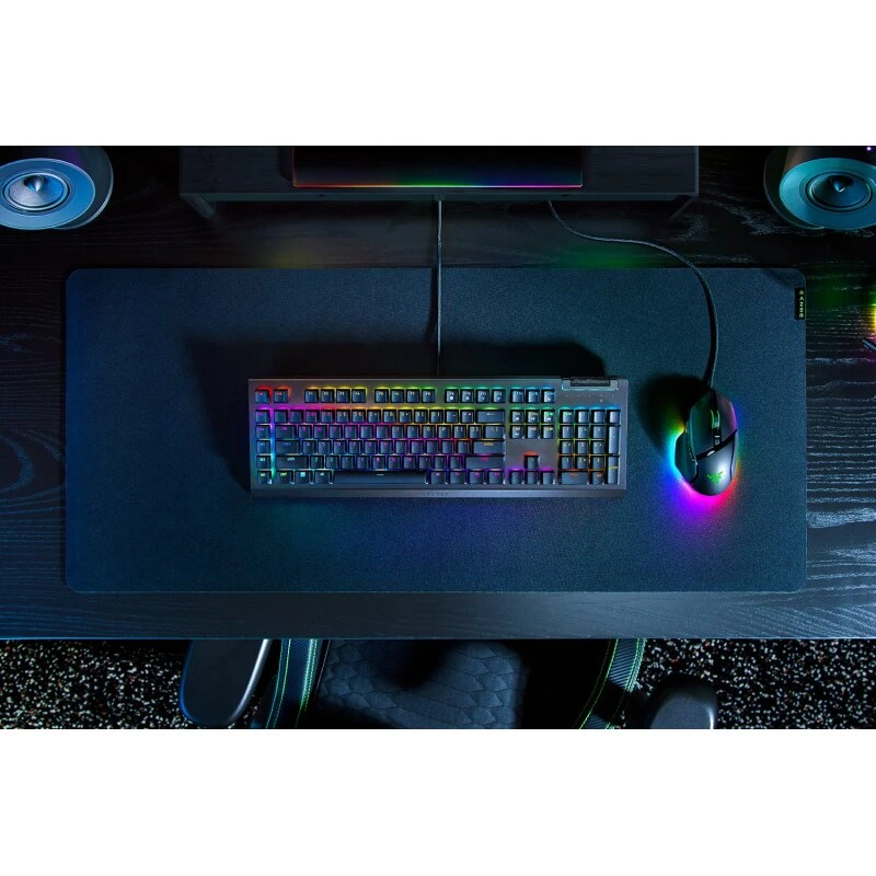 Razer BlackWidow V4 X Mekanisk Tastatur DE – Green, Sort