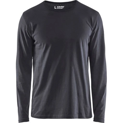 Blåkläder 35001 langærmet t-shirt, grå, 4XL