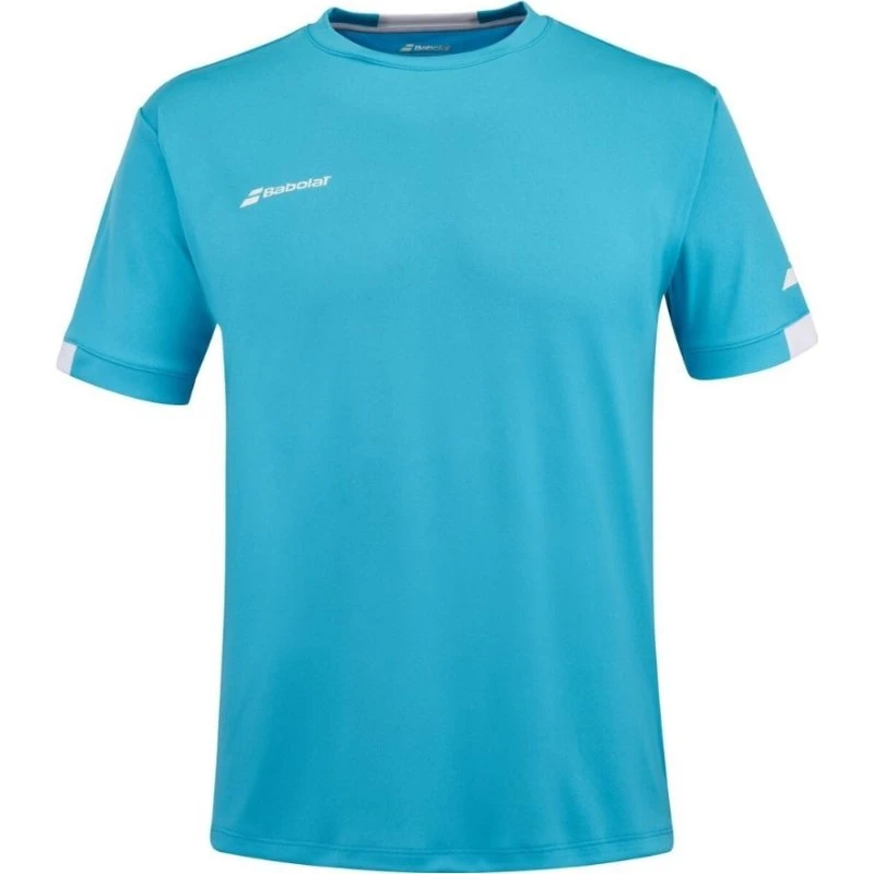 Babolat Play Crew Neck Tee (Cyan Blue) - S