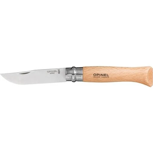 Opinel No. 9 Foldekniv i Rustfrit Stål og Bøg - 9,0 cm