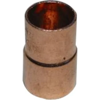 22 x 18 mm Lodde reduktion nippel/muffe i kobber