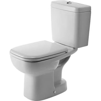 Duravit D-code toilet med S-lås, hvid