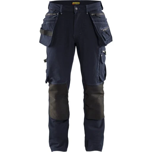 Blåkläder X1900 Håndværkerbukser med 4-vejs stretch, mørk marine/sort, C62