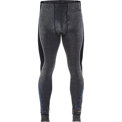 Blåkläder 1849 Termounderbukser i Merinould, Grå/Sort, 5XL