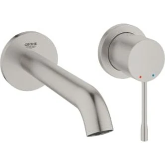 Grohe Essence 2-huls håndvaskarmatur M-Size, SuperSteel