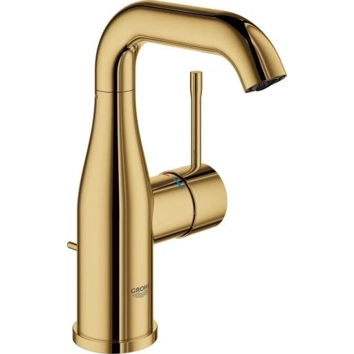 Grohe Essence håndvaskarmatur med bundventil, poleret cool sunrise