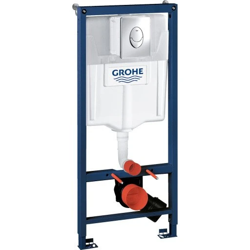 Grohe Rapid SL 3i1 indbygningscisterne med krom betjeningsplade
