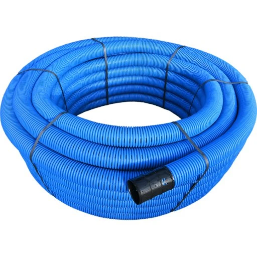 Evodrain Flex PE drænrør 92/76 mm, blå (50 m)