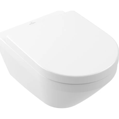 Villeroy & Boch Architectura væghængt toilet, hvid, uden skyllekant
