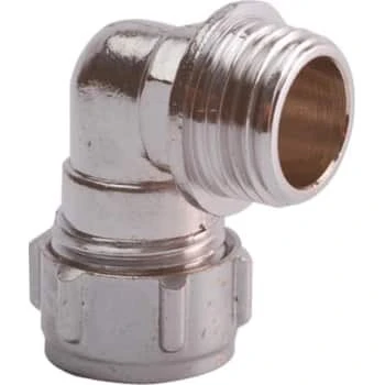 Conex Kompressions-vinkel 15 mm x 1/2" - til PEX og kobber