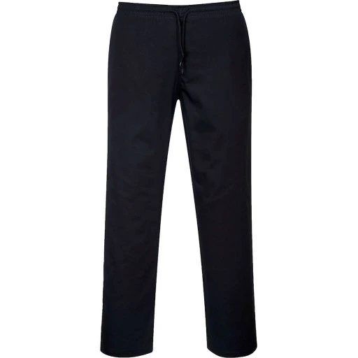 Portwest kokkebukser, sort, str. XL