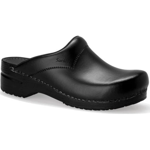 Sanita San Flex Clog O1 træsko, sort, str. 35, uden hælkappe