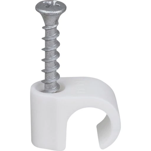 Tillex skrueclips 14-18 mm rund, PH2, hvid (100 stk.)
