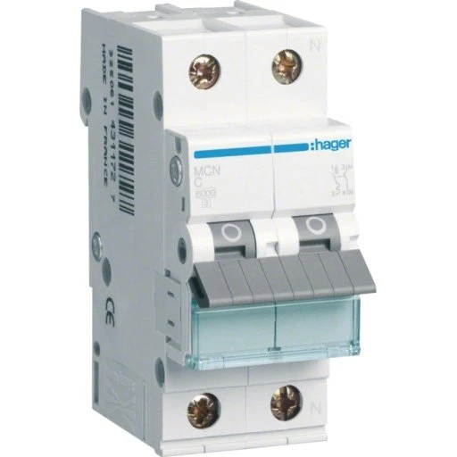 Hager Automatsikring C 1P+N, 13A, 6kA