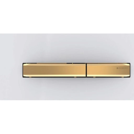 Geberit Sigma 50 Square betjeningsplade, hvid/messing