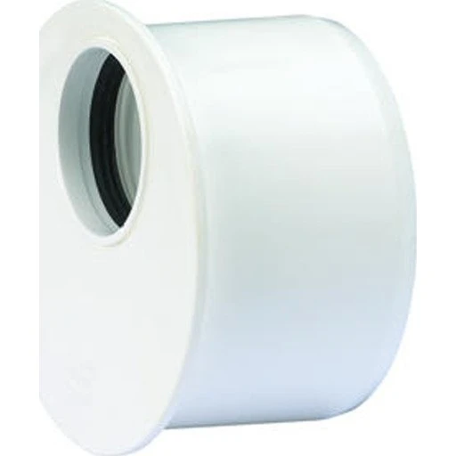Wavin Wafix reduktion, kort, Ø110x50 mm, hvid