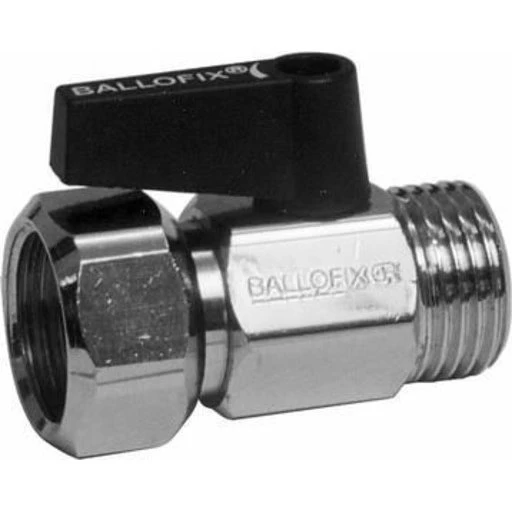 Broen Ballofix kuglehane 1/2" omløber muffe/nippel