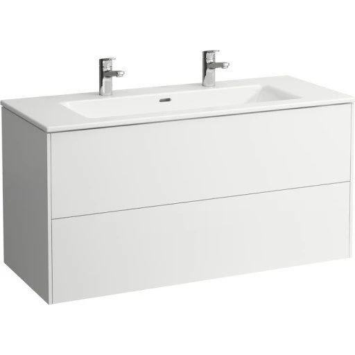 Laufen Base/Pro S møbelpakke, hvid, 120x50 cm, 2 hanehuller