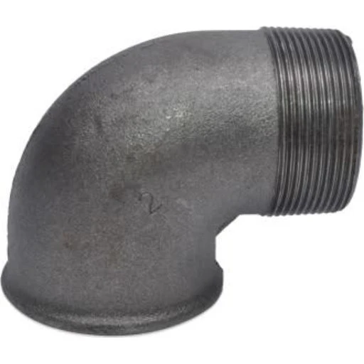 Sort vinkel, muffe/nippel 1/2" x 3/8" - 90°