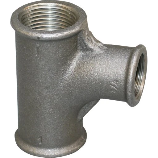 Sort strømtee 3/4" x 1/2" x 3/4"