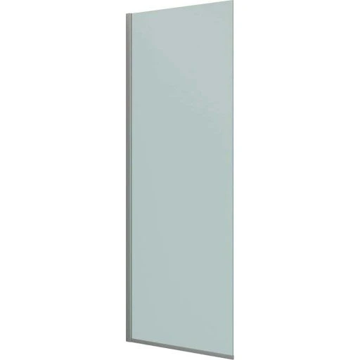 Dansani Match brusevæg model D, 87 cm, frostet glas, satin profil