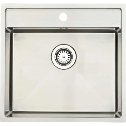 Lavabo Kubus 520 Soft køkkenvask i rustfrit stål, 53x50 cm
