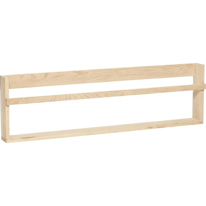Hübsch Display væghylde i egetræ, 110 cm