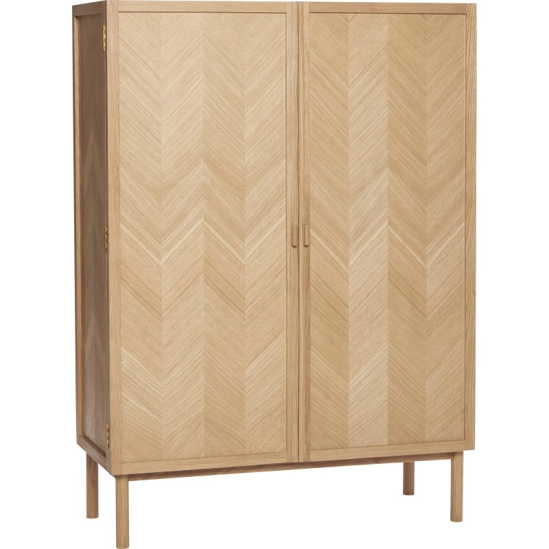 Hübsch Herringbone Skab i Egetræ - 140 cm