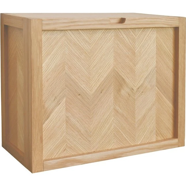 Hübsch Herringbone skoskab i egetræ, 22x50x40 cm