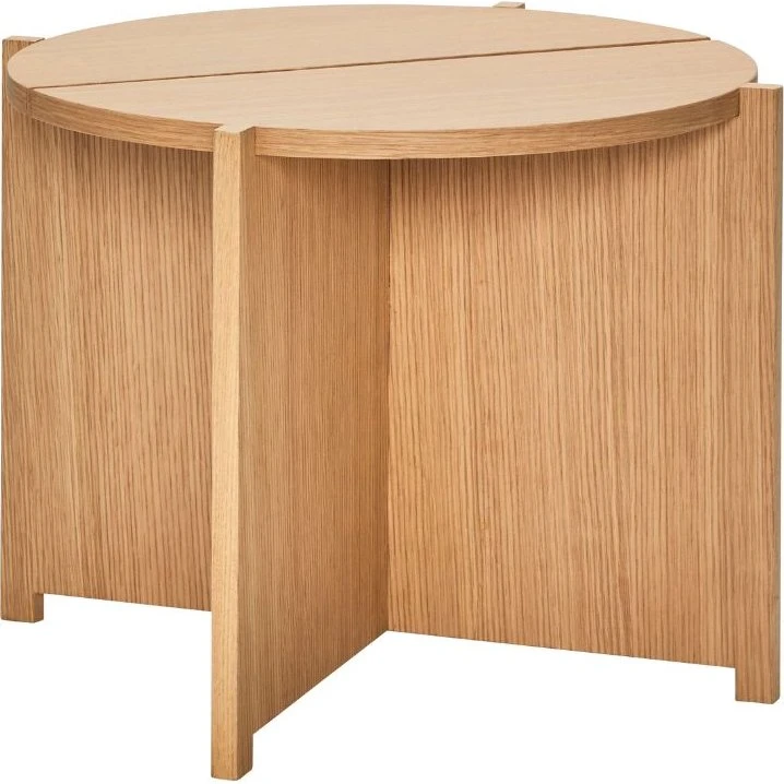 Hübsch Dash sidebord i egetræsfiner, Ø55x40 cm