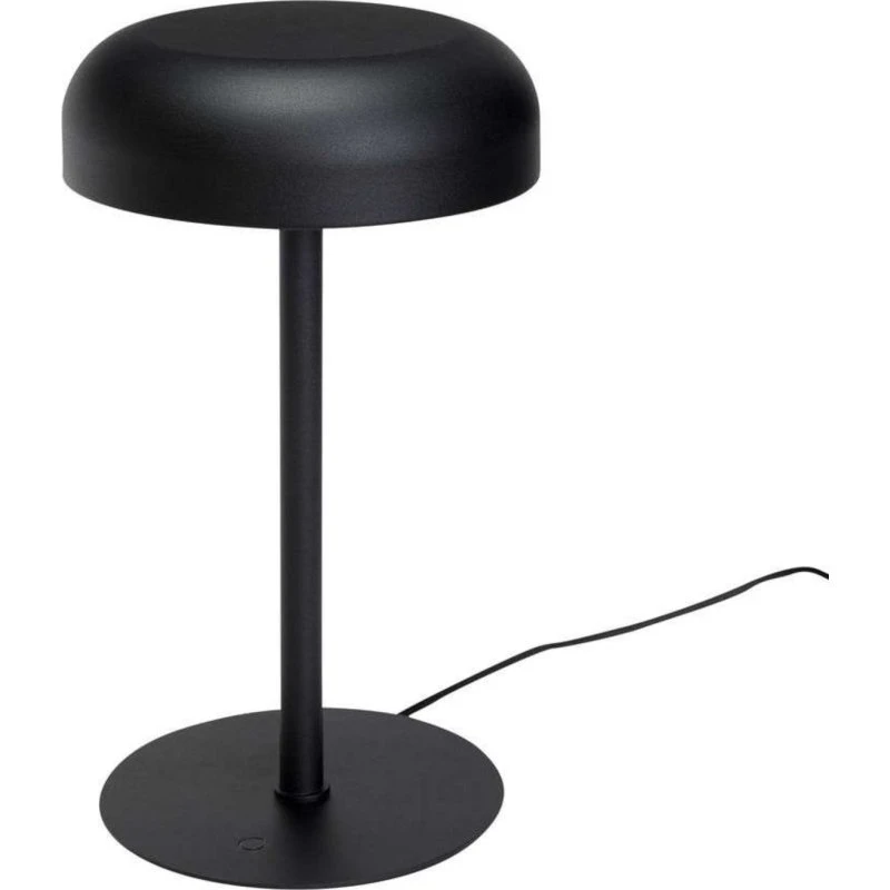 Hübsch Velo Bordlampe Black - Sort bordlampe med dæmper
