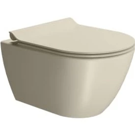 GSI Pura vægtoilet 50x36cm med Swirlflush, farve Creta