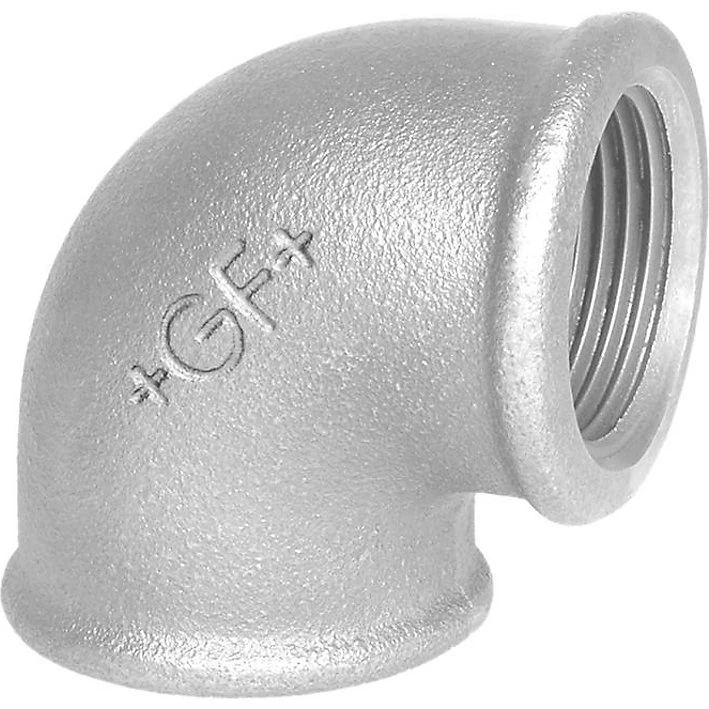 Georg Fischer 1" Galvaniseret Vinkel 90° Muffe/Muffe