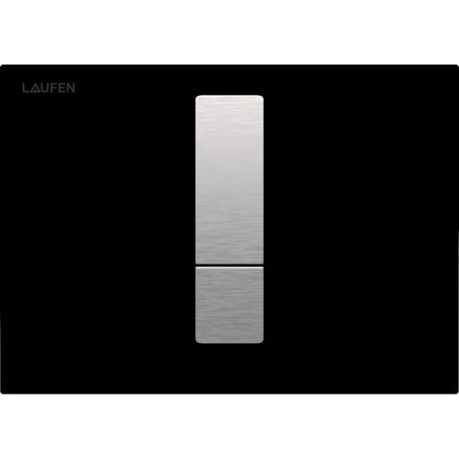 Laufen Lis AW102 betjeningsplade, sort glas