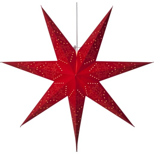 Star Trading Sensy julestjerne med lys, 70 cm, rød