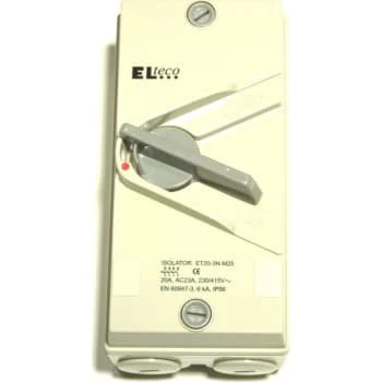ELTECO Sikkerhedsafbryder 63A 3P+N Grå IP56